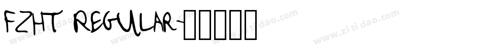 FZHT Regular字体转换
